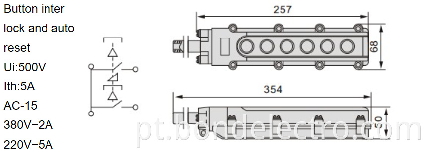 Cob63 Rainproof Pushbutton Switch